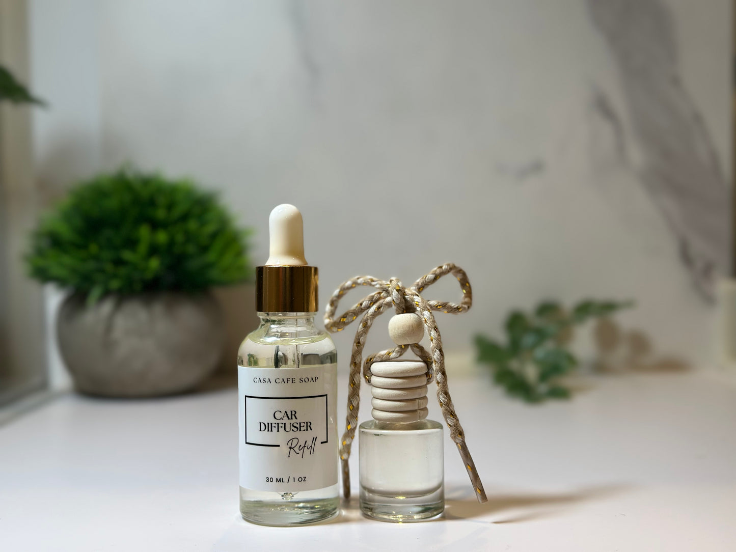 Natural Car Diffuser + Refill